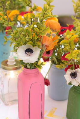 DIY Mundo de Sofia - frascos coloridos