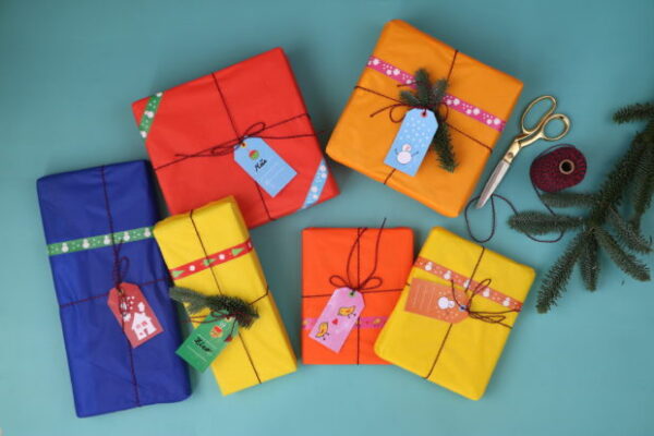 Etiquetas e fitas adesivas de Natal DIY Mundo de Sofia