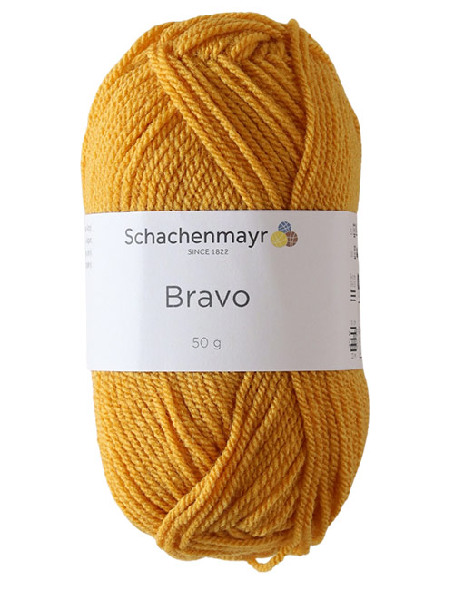 Fio Bravo Amarelo 028 - Bordado agulha mágica - Moinho de Tricotar