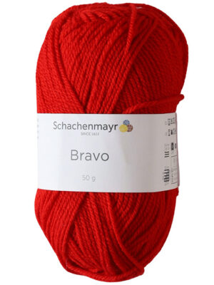 Fio Bravo vermelho 221 - Bordado agulha mágica - Moinho de Tricotar