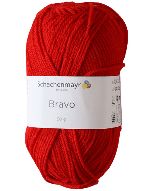 Fio Bravo vermelho 221 - Bordado agulha mágica - Moinho de Tricotar