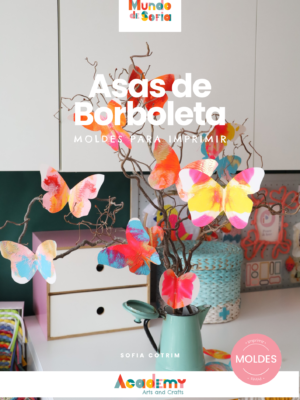 E-Book Asas de Borboleta - Moldes e prints