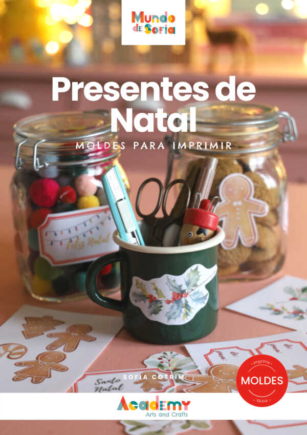 E-Book Presentes de Natal - Moldes e prints