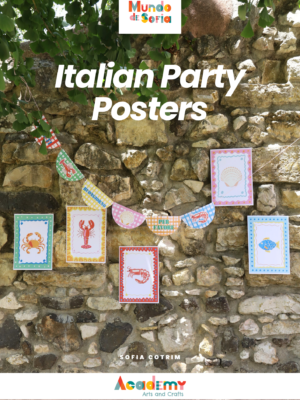 Festa Italiana - 5 Posters - Festa - Moldes e prints