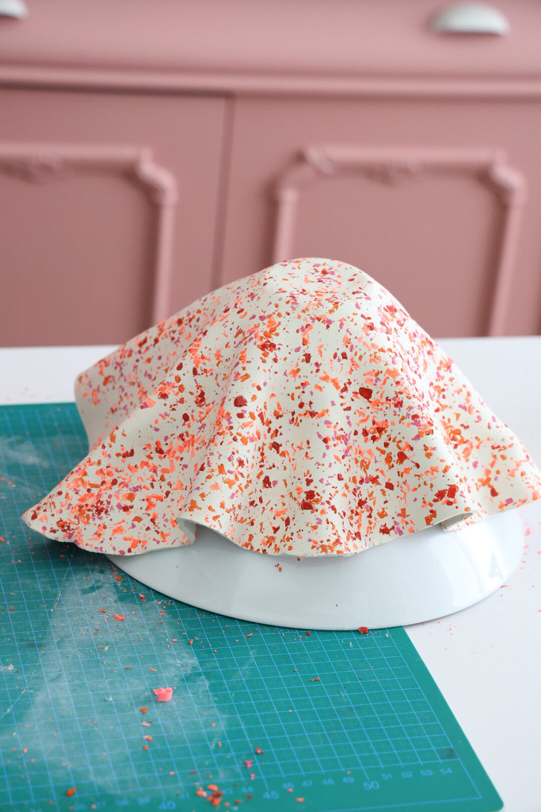 Massa de modelar diy . Como fazer efeito marmoreado terazzo