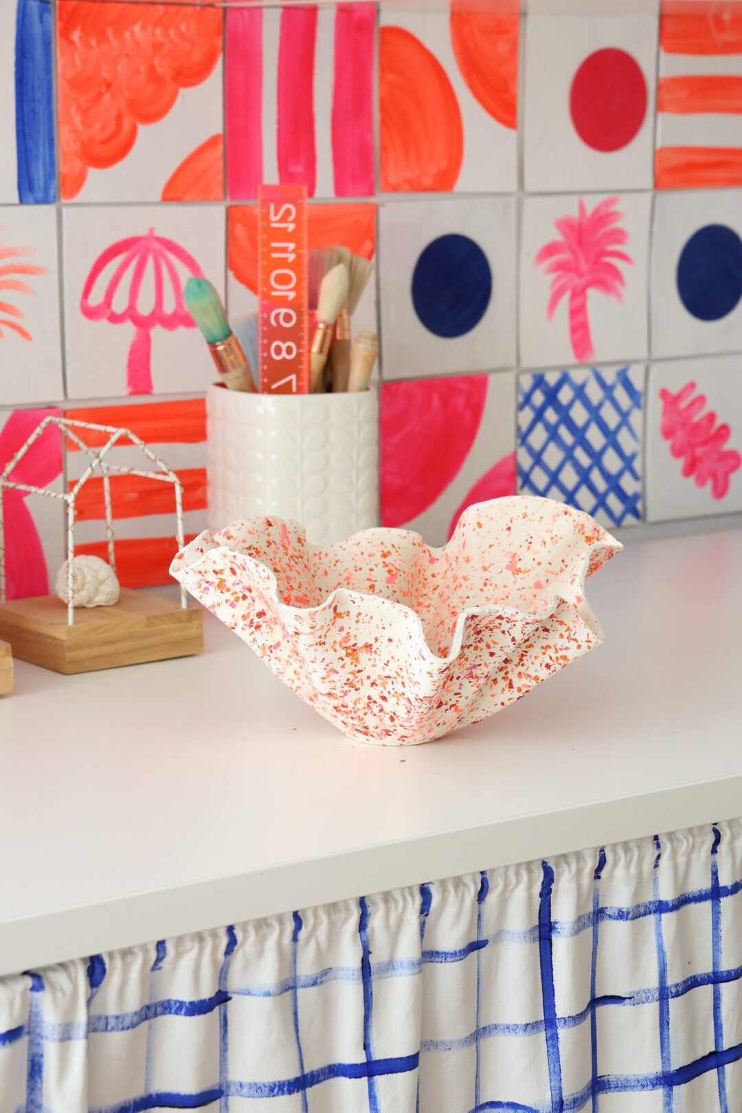 Massa de modelar diy . Como fazer efeito marmoreado terazzo